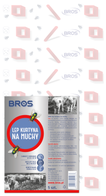 Bros Lep na muchy kurtyna 32 x 60 cm 5 sztuk