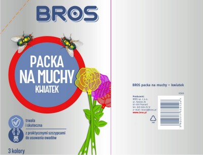 Bros Kwiatek packa na muchy i inne owady - 1 sztuka
