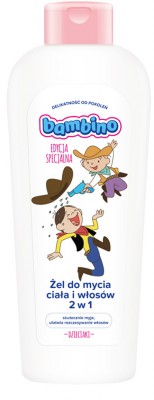Bambino, Kowboje, żel do mycia ciała i włosów dla dzieci, 400ml