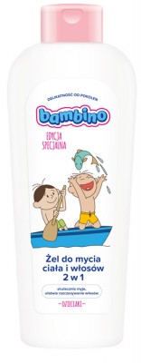 Bambino, Łódź, żel do mycia ciała i włosów dla dzieci, 400ml