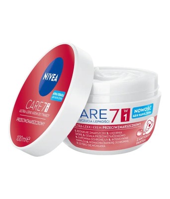 Nivea Care, lekki krem przeciwzmarszczkowy, 100ml