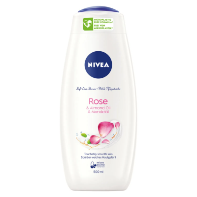 Nivea Bath Care & Roses, pielęgnujący żel pod prysznic, 500ml