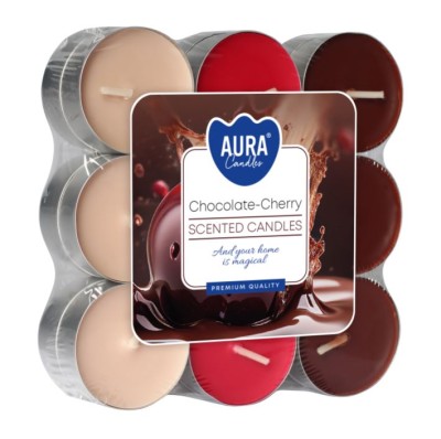 Bispol, Czekolada-Wiśnia, podgrzewacze zapachowe, 18 sztuk