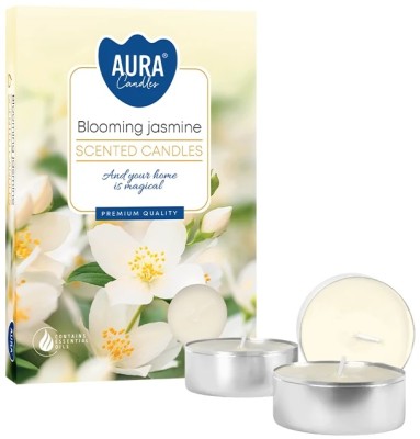 PODGRZEWACZE świeczki zapachowe Bispol p15-169 Aura KWITNĄCY JAŚMIN - 6 sztuk