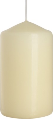 Bispol Aura sw60/100-011 Ecru świeca walec 6x10cm - 30 godzin