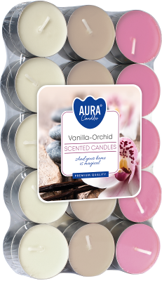 Bispol p15-30-184 Aura WANILIA - ORCHIDEA podgrzewacze zapachowe - 30 sztuk