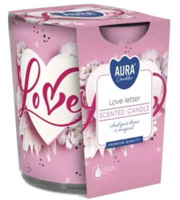 Bispol, sn72s, Świeca zapachowa w szkle, List miłosny, 1 sztuka