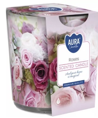 Bispol, sn72s, Świeca zapachowa w szkle, Róże, 1 sztuka