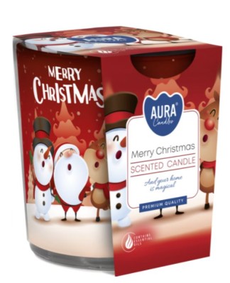 Bispol, sn72s, Świeca zapachowa w szkle, Wesołych świąt, 1 sztuka