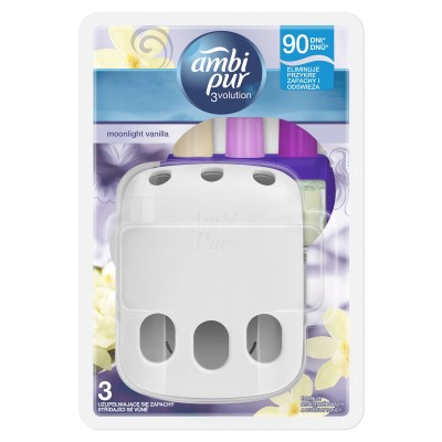 Ambi Pur, 3volution, Moonlight Vanilla, elektryczny odświeżacz powietrza + wkład 20 ml