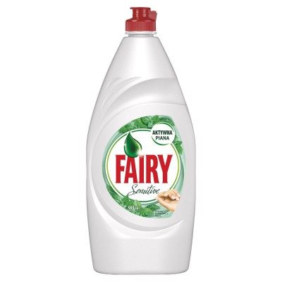 Fairy, Sensitive, TeaTree&Mint, płyn do mycia naczyń, 900 ml