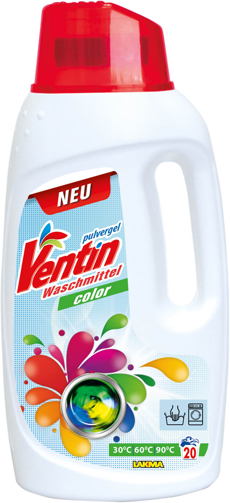Ventin, Color, proszek w żelu do prania tkanin kolorowych, 1,4l