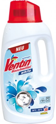 Ventin, White, proszek w żelu do prania tkanin białych, 1,4l