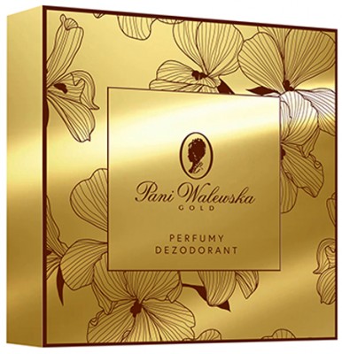 Pani Walewska, Gold, zestaw dezodorant + perfumy