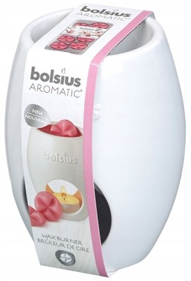 Bolsius Aromatic Elips Biały ceramiczny kominek do wosków