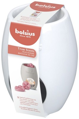 Bolsius Aromatic Elips Biały ceramiczny kominek do wosków