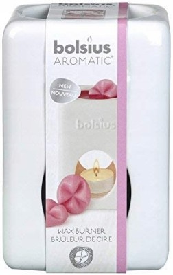 Bolsius Aromatic Square Biały ceramiczny kominek do wosków