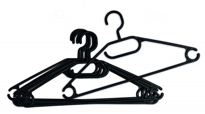 York, wieszak plastikowy obrotowy 9+1 szt