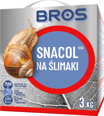 Bros, Snacol 5GB, środek zwalczający ślimaki, 3kg