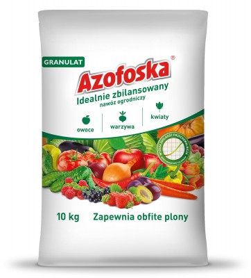 Azofoska, uniwersalny nawóz do warzyw, owoców, kwiatów, trawników, granulat 10kg