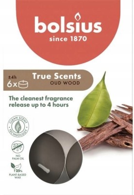 Bolsius True Scents Drzewo Agarowe podgrzewacze zapachowe 4 godzinne - 6 sztuk