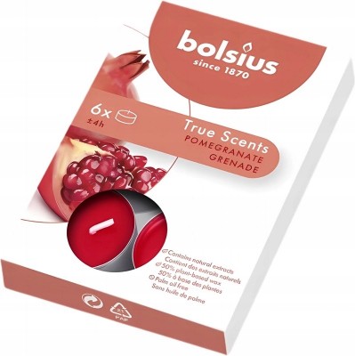Bolsius True Scents Granat podgrzewacze zapachowe 4 godzinne - 6 sztuk