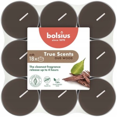 Bolsius True Scents Drzewo Agarowe podgrzewacze zapachowe 4 godzinne - 18 sztuk