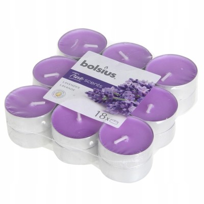 Bolsius True Scents Lawenda podgrzewacze zapachowe 4 godzinne - 18 sztuk