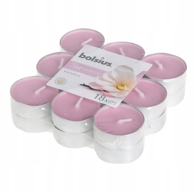 Bolsius True Scents Magnolia podgrzewacze zapachowe 4 godzinne - 18 sztuk