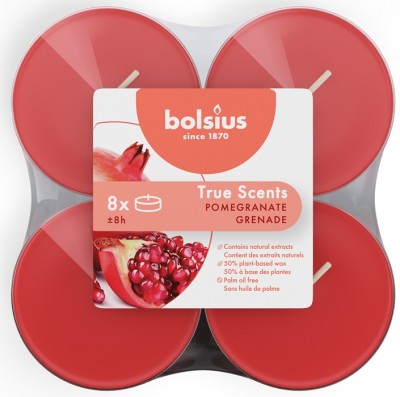 Bolsius True Scents Granat podgrzewacze zapachowe Maxi 8 godzinne - 8 sztuk