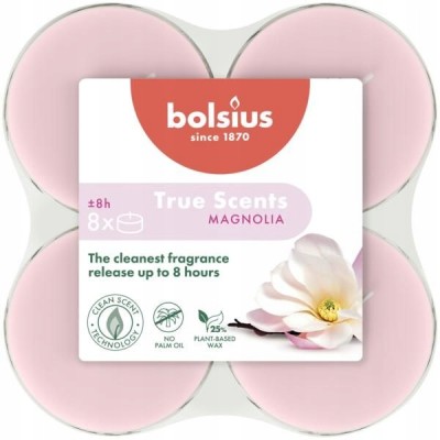 Bolsius True Scents Magnolia podgrzewacze zapachowe Maxi 8 godzinne - 8 sztuk