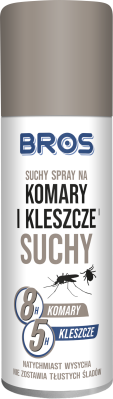 Bros suchy środek w sprayu przeciw komarom i kleszczom 90ml 