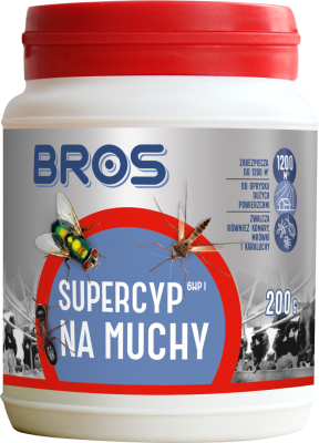 Bros Supercyp 6wp preparat do oprysku na muchy 200g 