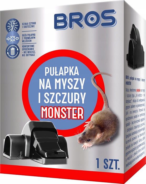 Bros monster pułapka na myszy i szczury