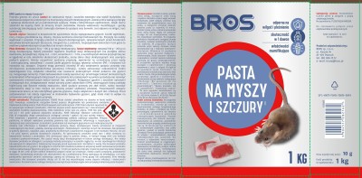 Bros trutka w formie pasty na myszy i szczury 1kg