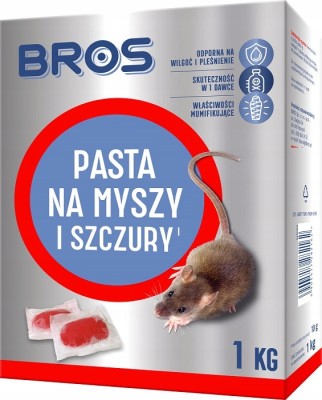 Bros trutka w formie pasty na myszy i szczury 1kg