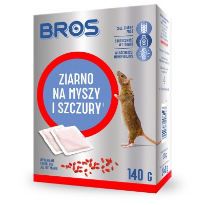Bros trutka w formie ziarna na myszy i szczury 140g