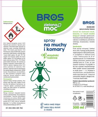 Bros Zielona Moc spray na muchy i komary 300ml