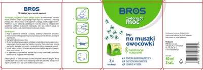 Bros Zielona Moc lep na muszki owocówki 2 sztuki