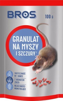 Bros trutka granulat na myszy i szczury w saszetce 100g