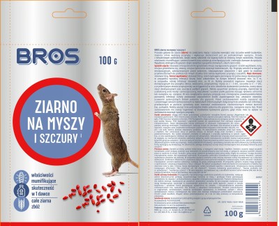 Bros trutka ziarno na myszy i szczury w saszetce 100g