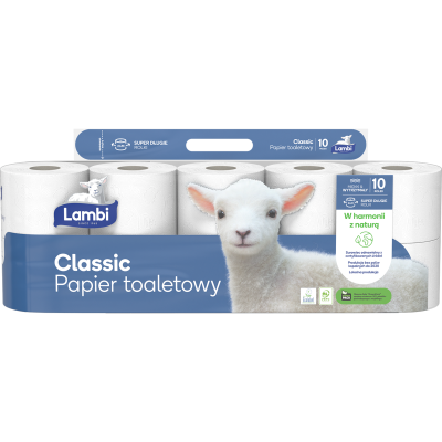 Lambi Classic papier toaletowy 3- warstwowy 10 rolek
