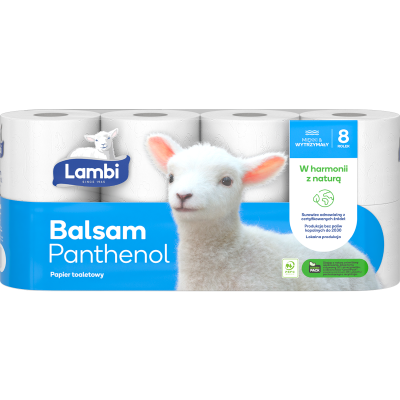 Lambi Balsam Panthenol 3-warstwowy papier toaletowy 8 rolek