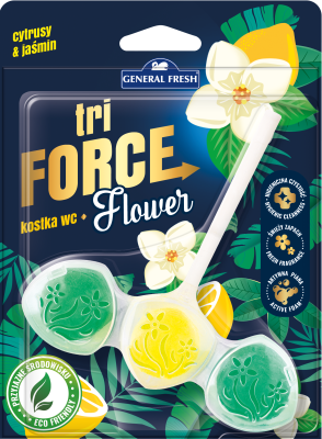 Tri Force General Fresh Flower Cytrusy i Jaśmin kostka do toalety WC 45g