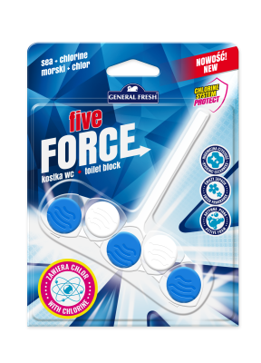 General Fresh Five Force Morska z chlorem kostka do toalety WC 50g