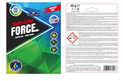 General Fresh Multi Color Force Leśna zawieszka do toalety WC 40g