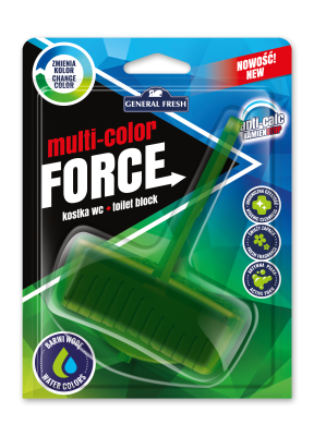 General Fresh Multi Color Force Leśna zawieszka do toalety WC 40g