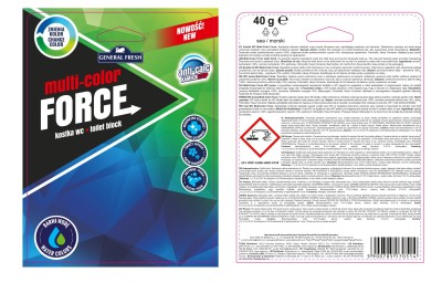 General Fresh Multi Color Force Morska zawieszka do toalety WC 40g