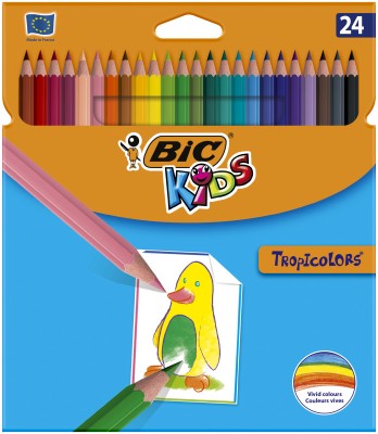 Bic Tropicolor ołówkowe kredki w pudełku 24 kolory 