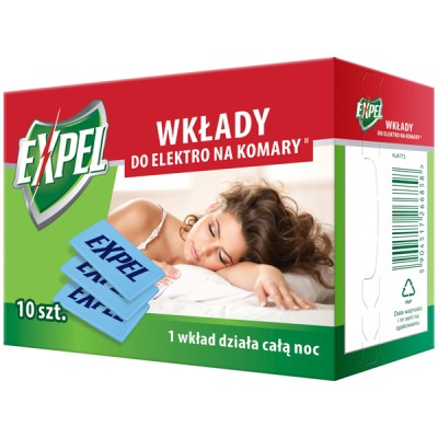 Expel wkłady do urządzenia elektronicznego na komary 10 sztuk
